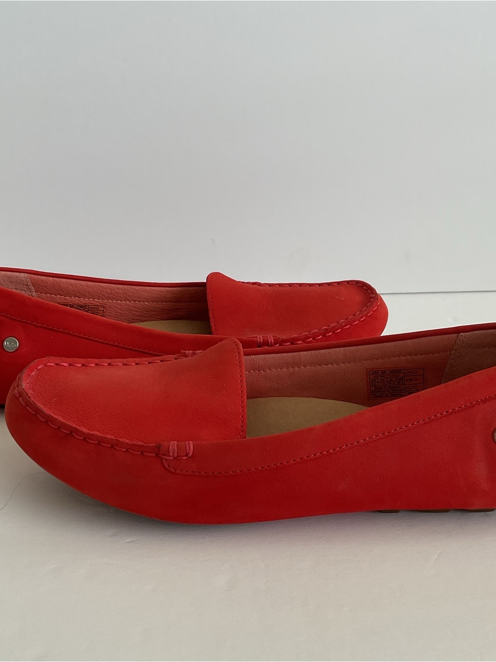 UGG Milana Loafers Red Suede Size 9.5